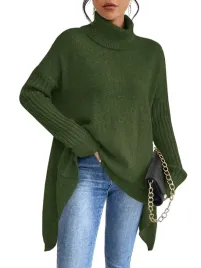 shein-zielony-golf-oversize-luzny-sweter-z-dlugim-rekawem-m-1la