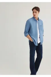 mavi-meska-koszula-casual-jeansowa-dlugi-rekaw-z-kieszenia-3xl-5ga