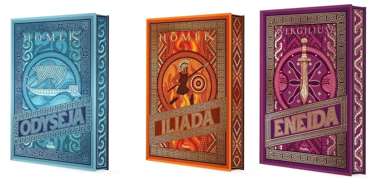 PAKIET 3X ODYSEJA + ILIADA + ENEIDA ILUSTROWANE BRZEGI - HOMER, WERGILIUSZ
