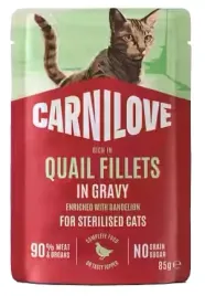 carnilove-cat-quail-sterilised-przepiorka-w-sosie-saszetka-85g