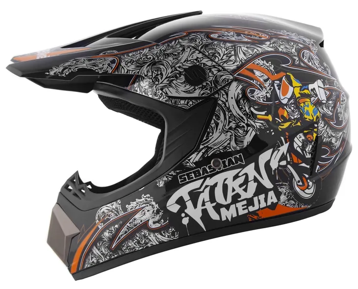 KASK MOTOCYKLOWY CROSSOWY NA CROSS ENDURO QUAD ATV ROWER BMX HULAJNOGA XS
