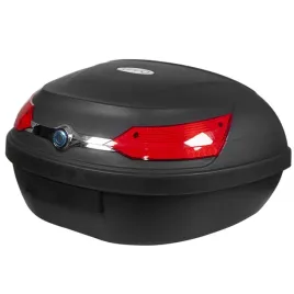 kufer-motocyklowy-51l-czarny-mat-czerwony-odblask-na-skuter-motor