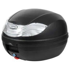 kufer-motocyklowy-32-litry-czarny-mat-bialy-odblask-na-skuter-motor