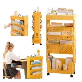 skladany-regal-na-kolkach-organizer-do-pokoju-lazienkowy-zolty-mobilny