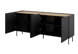komoda-4d2sz-onda-200x45x85-czarny