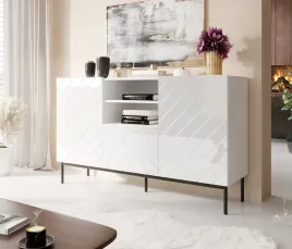 komoda-abeto-na-czarnym-stelazu-ze-stali-150x42x90-bialy-bialy-polysk