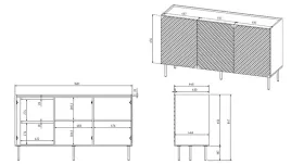 komoda-3d2sz-onda-150x45xh85-zielen