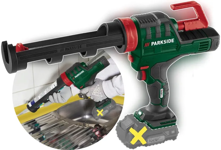 PARKSIDE Akumulatorowy Pistolet DO Kartuszy PKPA 20-Li A2, 20 V + AKCESORIA