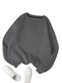 shein-bluza-damska-szara-gladka-bez-kaptura-casual-m-1la