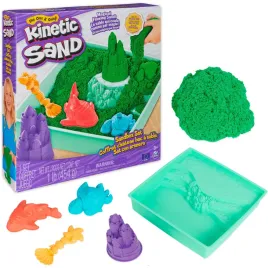 spinmaster-kinetic-sand-sandbox-set-green-454-grams-of-sand