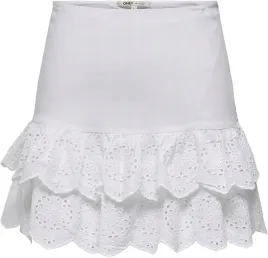 only-biala-spodnica-mini-z-falbanami-bawelniana-xl-7ba