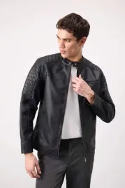 defacto-czarna-kurtka-meska-ramoneska-z-pikowaniem-na-ramionach-2xl-5ga