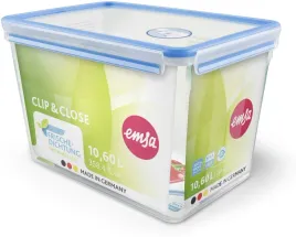 emsa-clip-and-close-food-storage-container-transparent-blue-10-6-liters-la
