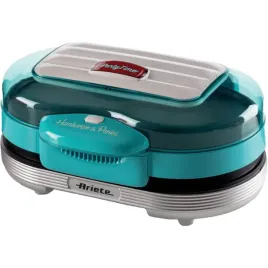 ariete-hamburger-grill-party-time-light-blue-silver-1200-watts-50-s-sty