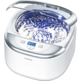 sanitas-sur-42-ultrasonic-cleaner-white-silver-50-watts