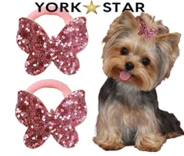 gumka-dla-psa-do-wlosow-z-motylkiem-york-maltanczyk-shih-tzu-zestaw-2-sztuk