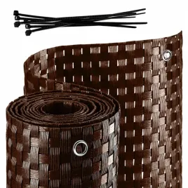oslona-balkonowa-technorattan-09x1m-brazowa-balkon-mata-na-wymiar-premium