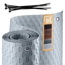 oslona-balkonowa-technorattan-1x5m-szara-jasna-mata-balkon-taras-premium