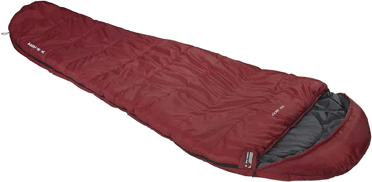 high-peak-tr-300-sleeping-bag-dark-red-grey