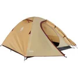 coleman-darwin-3-summer-camping-tent-3-person-beige-dark-red