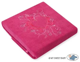 kocyk-polarowy-dla-niemowlat-chic-ciemny-roz-my-sweet-baby