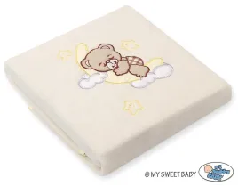 kocyk-polarowy-dobranoc-brazowe-my-sweet-baby