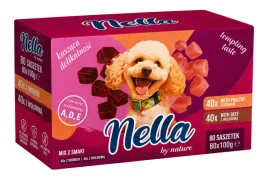 nella-mokra-karma-dla-psa-zestaw-80x100g-saszetka-40x-wolowina-40x-drob