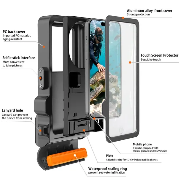 tech-protect-ipx8-pro-universal-diving-waterproof-case-grey-black-kolor-szary