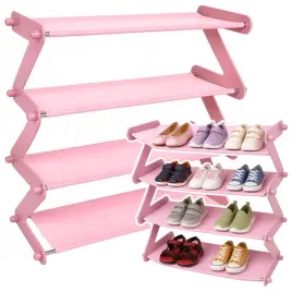 szafka-na-buty-lekki-regal-4-poziomy-polka-wolnostojaca-rozowa-lean