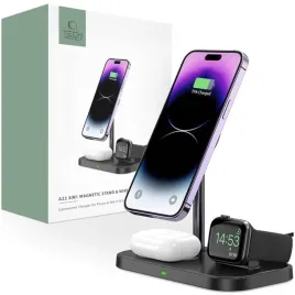 tech-protect-qi15w-a22-3in1-magnetic-magsafe-wireless-charger-black