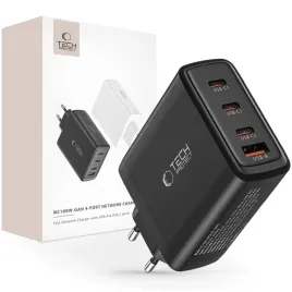 tech-protect-nc100w-gan-4-port-network-charger-pd100w-qc3-0-black