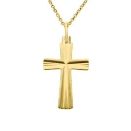 zloty-krzyzyk-unisex-proby-0585-ryflowany