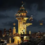 lumibricks-steampunk-watchtower-construction-toy-stan-nowy