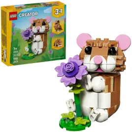 lego-31376-creator-3-in-1-cute-hamster-with-flower