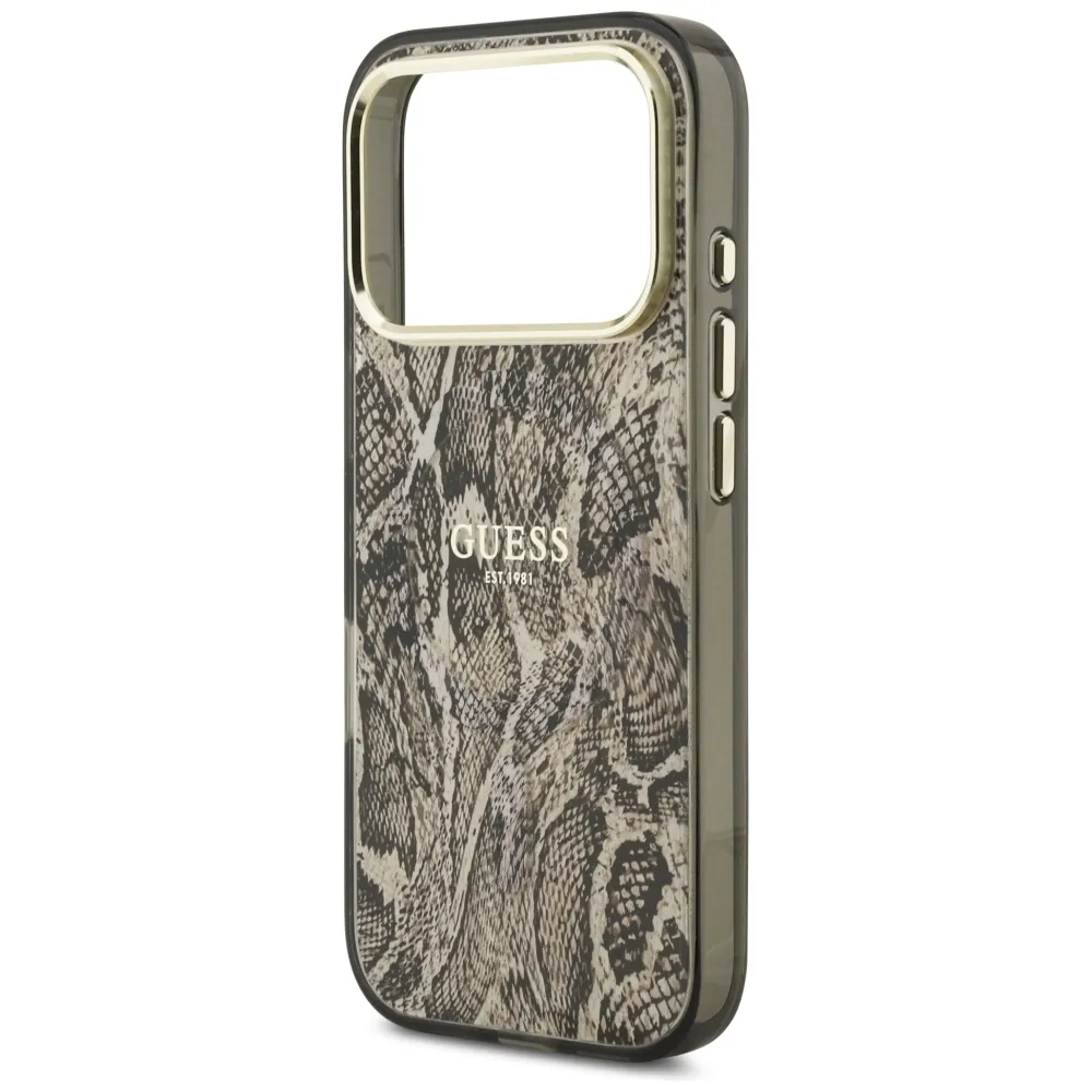 etui-guess-python-pattern-magsafe-do-iphone-17-pro-brazowy