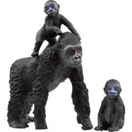 schleich-wild-life-lowland-gorilla-family-toy-figure
