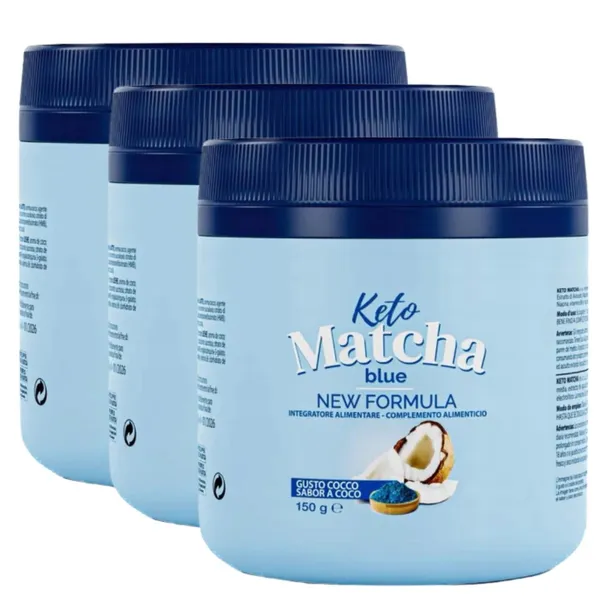3x Keto matcha blue 150g New Formuła