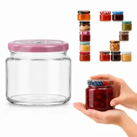 sloiki-330-ml-12-szt-z-zakretkami-sloik-na-konfitury-miod-dzemy