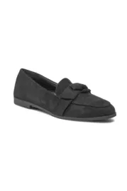 deezee-czarne-polbuty-damskie-zamszowa-kokardka-plaskie-39-5ga