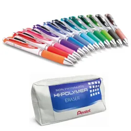 pentel-dlugopisy-zelowe-energel-07-mm-12-kolorow-pentel-piornik-gratis