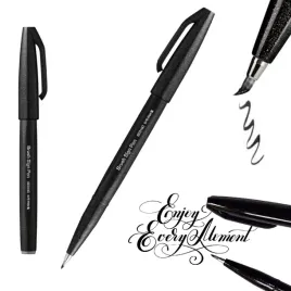 pentel-pisak-pedzelkowy-brush-do-kaligrafii-ses15-czarny-1-szt