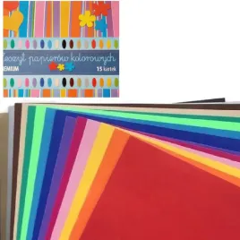 blok-papierow-kolorowychzeszyt-papiery-kolorowe-wycinanka-28x2815-kartek