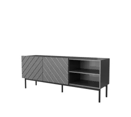 szafka-rtv-abeto-na-czarnym-stelazu-ze-stali-150x42x60-grafit-grafit-polysk