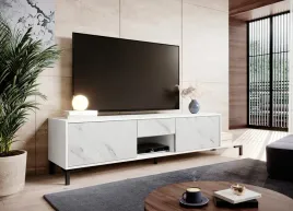 szafka-rtv-marmo-2d1s1k-195x40xh475-bialy-mat-marmur-bialy