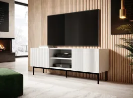 szafka-rtv-pafos-na-czarnym-stelazu-ze-stali-150x40x60-bialy-mat