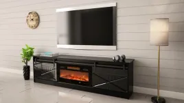 szafka-rtv-granero-kominek-200x567x35-czarny-czarny-pol