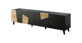 szafka-rtv-etna-200x42x52-czarny-mat-dab-craft