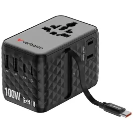 verbatim-adapter-podrozny-eu-uk-us-gan-2xusb-c-2xusb-a-1xusb-c-pd-100w