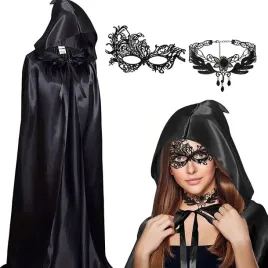 peleryna-z-kapturem-maska-koronkowa-naszyjnik-halloween-l-160-cm