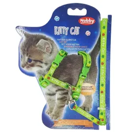 szelki-ze-smycza-dla-kociat-kitty-cat-nobby-zielone